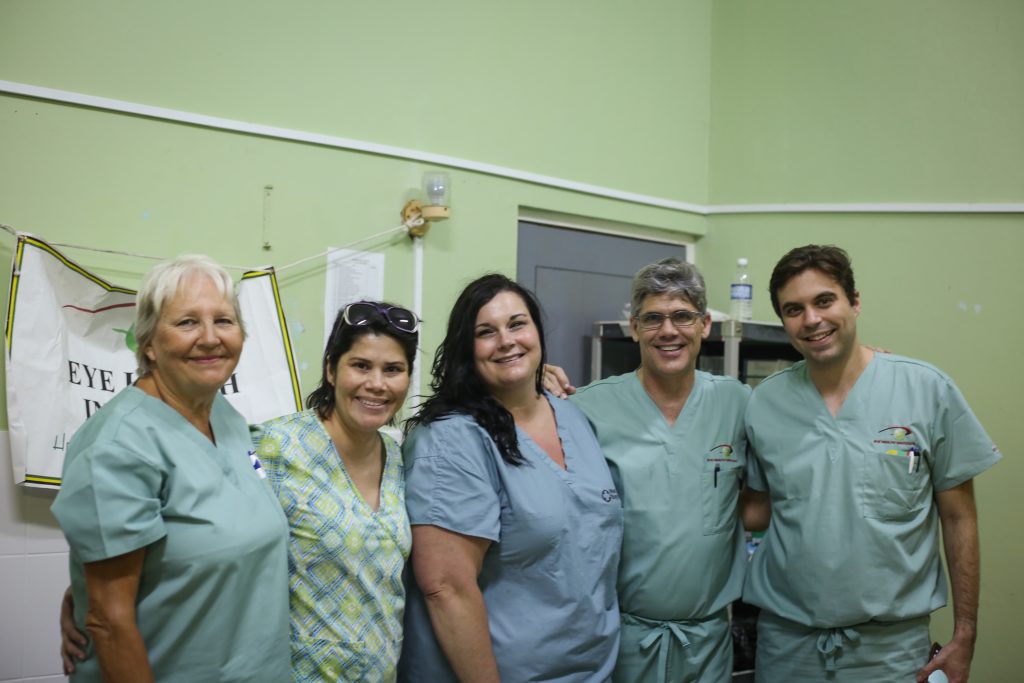 Our Surgical Team after a long day of surgeries at Lucea Hospital 